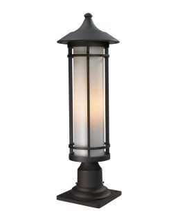 Z-Lite 530PHM-533PM-ORB Woodland Outdoor Pier Mount Light